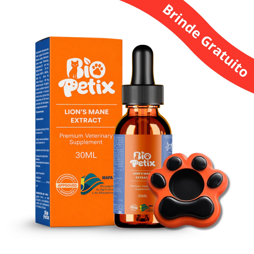 Biopetix Vital Pet 30ml - Extrato de Juba de Leão + MCT